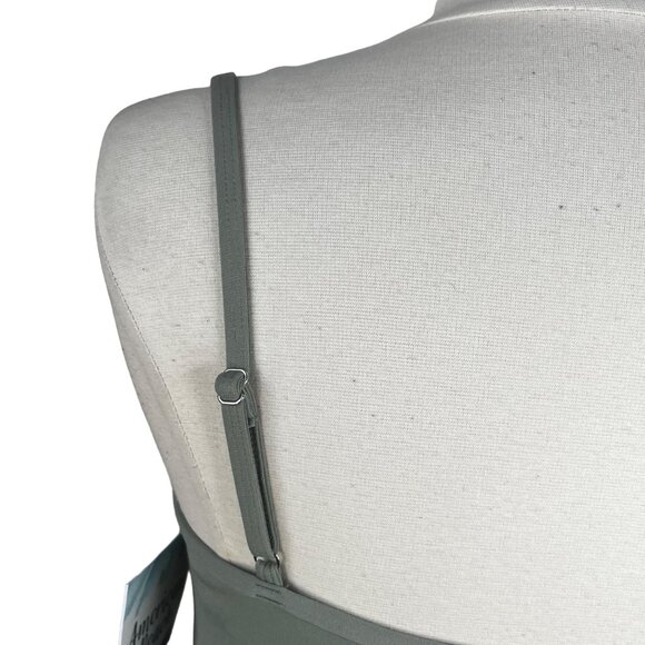 American Beach by Maruices Womens Swim Tankini Tank Top Sage Green Medium - Picture 6 of 11